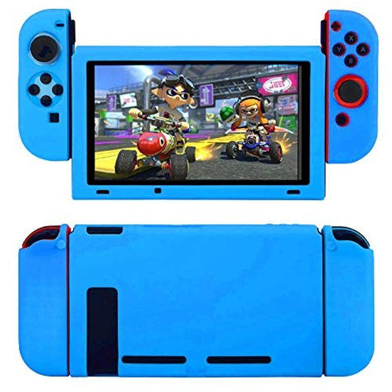 正式的 ソフトウェア Nintendo Switch ケース 全面保護ケース カバー 衝撃吸収 擦り傷防止 ソフトケース 取り外し可能な ライトブルー Www Threeriversofs Com