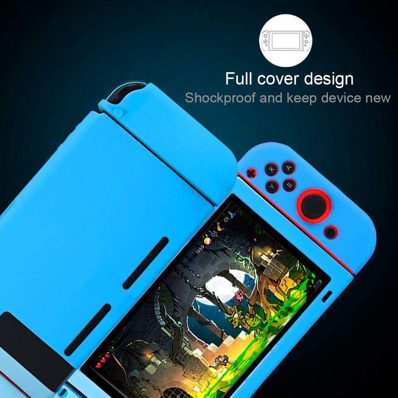 正式的 ソフトウェア Nintendo Switch ケース 全面保護ケース カバー 衝撃吸収 擦り傷防止 ソフトケース 取り外し可能な ライトブルー Www Threeriversofs Com
