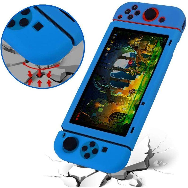 正式的 ソフトウェア Nintendo Switch ケース 全面保護ケース カバー 衝撃吸収 擦り傷防止 ソフトケース 取り外し可能な ライトブルー Www Threeriversofs Com
