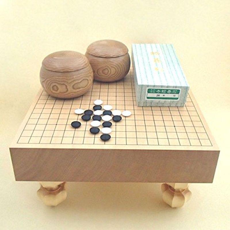 最大69％オフ！ 囲碁盤セット 新かや2寸接合足付碁盤竹セット翔 足付19