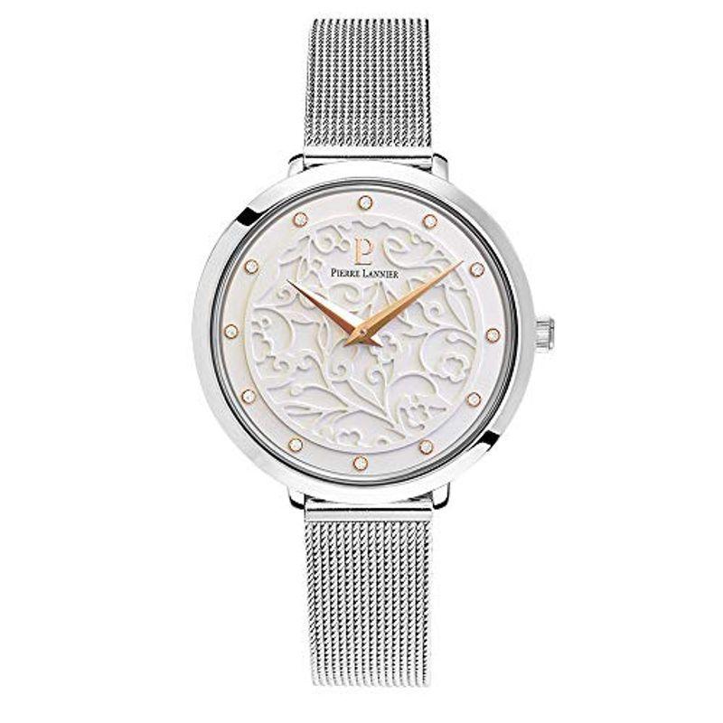 素晴らしい価格 Lannier ピエールラニエPierre 腕時計 シ 正規輸入品 レディース P040J608 エオリアコレクションメッシュベルト 腕時計