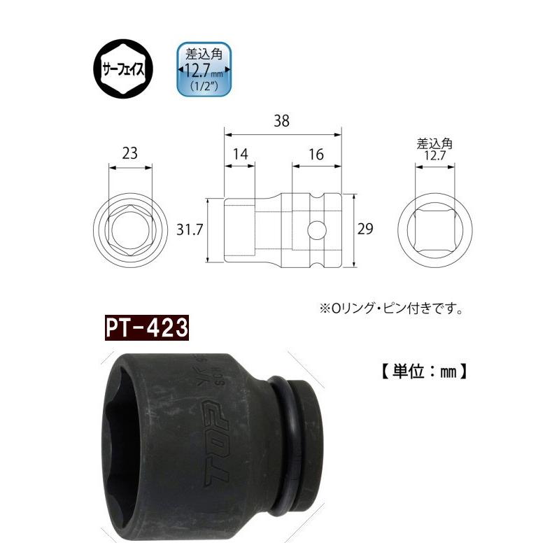 TOP インパクト用ソケット　PT-423｜mkxshop｜02