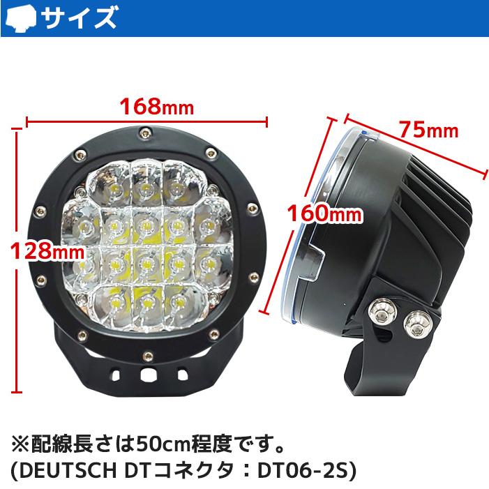 LED サーチライト 80w 船舶 防水 探照灯 24v 12v 兼用 小型 スポットライト 船 ボート 前照灯 狭角 拡散カバーレンズ付き ノイズレス｜ml-store｜04