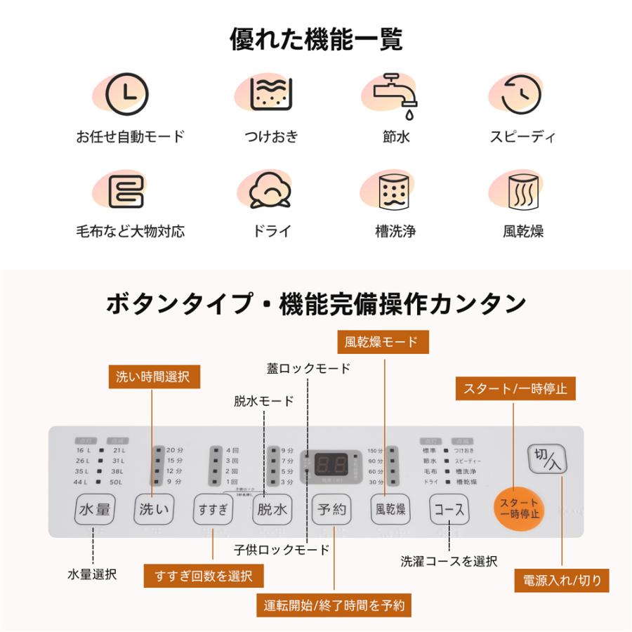 全自動洗濯機 7kg 縦型 上開き キレイ タイマー コンパクト 全自動洗濯機 7kg 縦型 上開き キレイ タイマー コンパクト