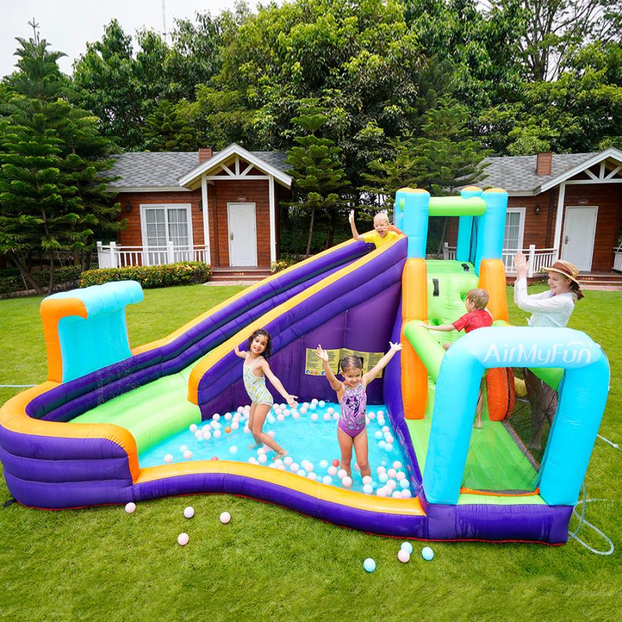 大型 プール エアー 遊具 滑り台 ビニールプール 大型プール トランポリン すべり台 大型遊具 キッズハウス プレイハウス