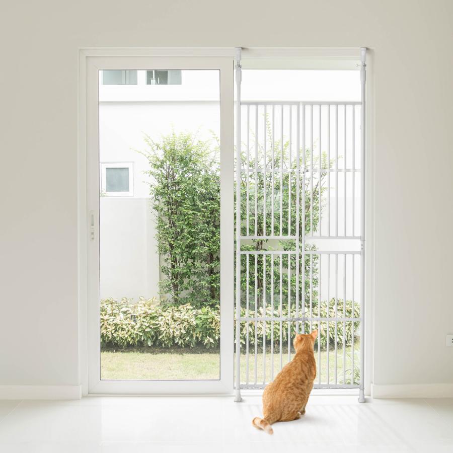 ペットフェンス ペットドア ケージ 留守番 脱走防止 ペットケージ274-160 ペット ドア ケージ 留守番 保護 ネコ 脱走防止 柵 フェンス 猫