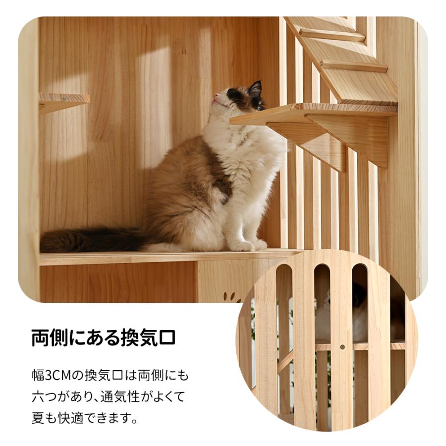 猫 ケージ キャットケージ 3段 木製フレーム 広々 大型 猫ゲージ 猫 ケージ キャットケージ 3段 木製フレーム 広々 大型 猫ゲージ