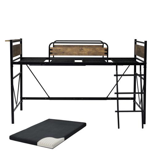 ロフトベッド パイプベッド シングル 耐荷重150kg 高さ125cm ロフトベッド パイプベッド シングル 耐荷重150kg 高さ125cm