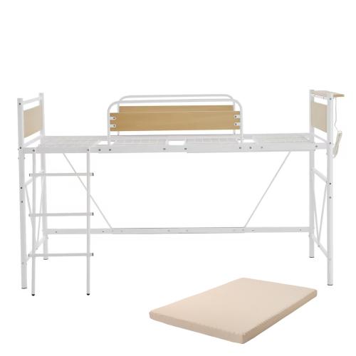 ロフトベッド パイプベッド シングル 耐荷重150kg 高さ125cm ロフトベッド パイプベッド シングル 耐荷重150kg 高さ125cm