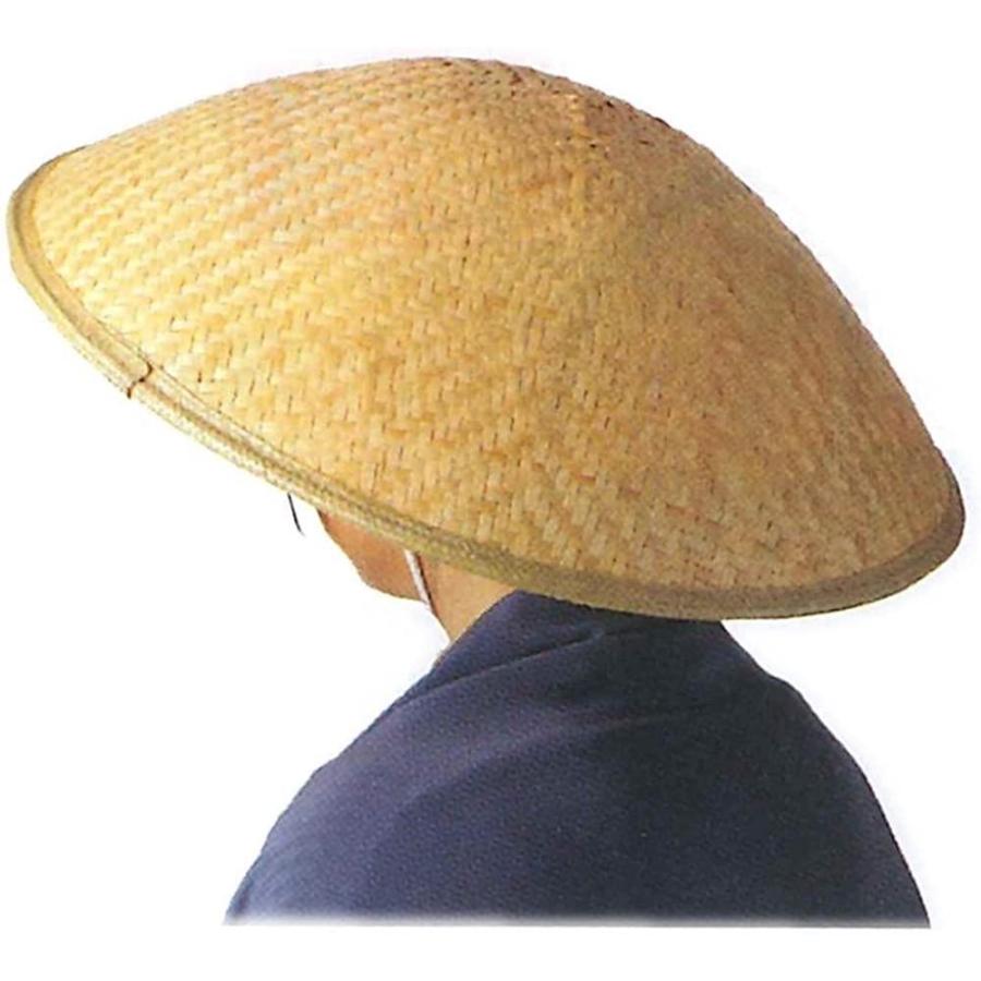 竹笠 帽子 （ゴトク）紐付 僧あじろ笠大 頭台 直径約45cm 踊り用小道具 饅頭笠 :220609-1-10:MLA STORE本店 ...