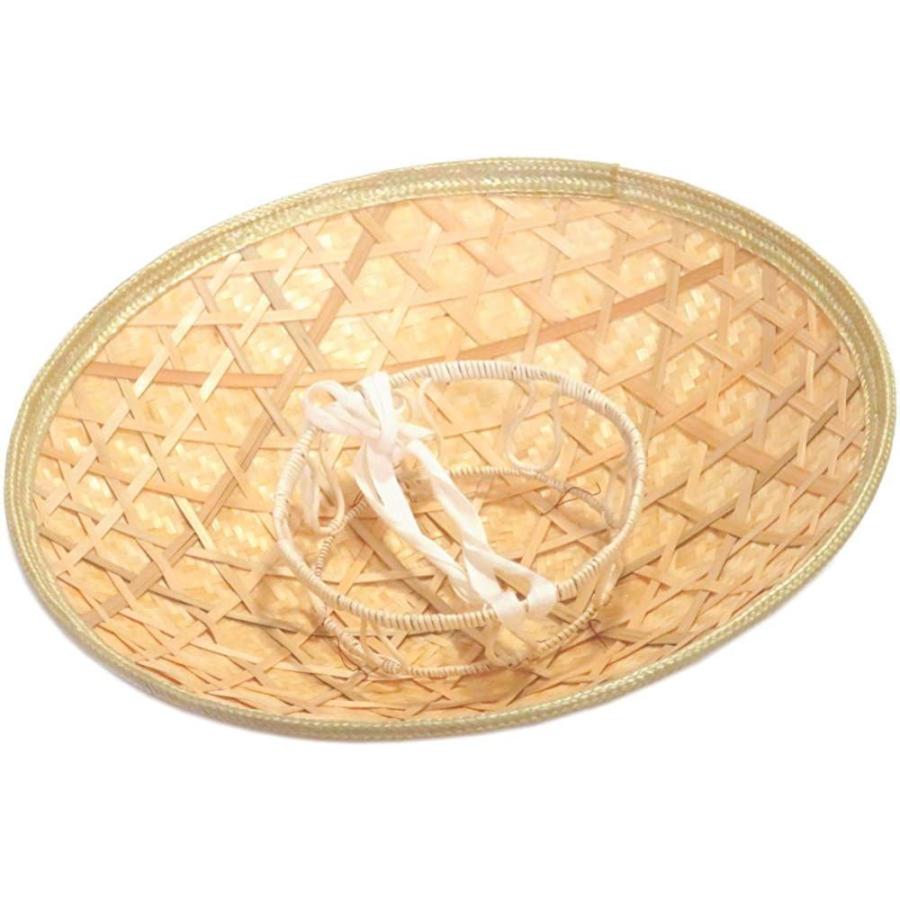 竹笠 帽子 （ゴトク）紐付 僧あじろ笠大 頭台 直径約45cm 踊り用小道具 饅頭笠 :220609-1-10:MLA STORE本店 ...