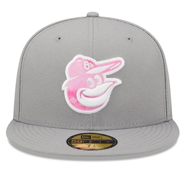 MLB オリオールズ キャップ 母の日 2022 Mother's Day On-Field 59FIFTY Fitted Hat ニューエラ/New Era グレー｜mlbshop｜02