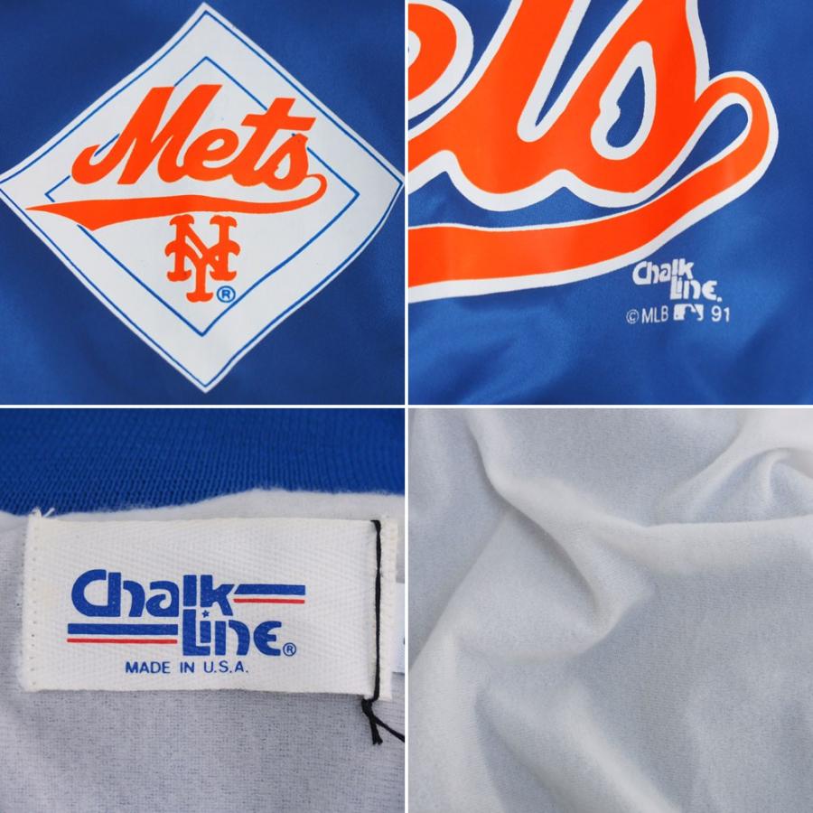 MLB メッツ オーセンティック キッズサイズ サテンジャケット/スタジャン Chalk Line ブルー レアアイテム【OCSL】｜mlbshop｜03