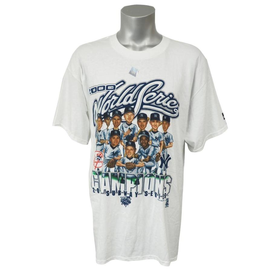 MLB ヤンキース 2000 ワールドチャンピオンズ サブウェイシリーズ カリカチュア Tシャツ プーマ/Puma ホワイト レアアイテム【OCSL】｜mlbshop