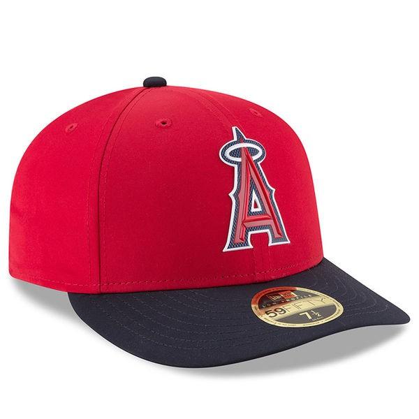 大谷翔平選手所属 エンゼルス キャップ ニューエラ NEW ERA  MLB 2018 プロライト バッティング プラクティス ロープロファイル 59FIFTY レッド｜mlbshop｜03