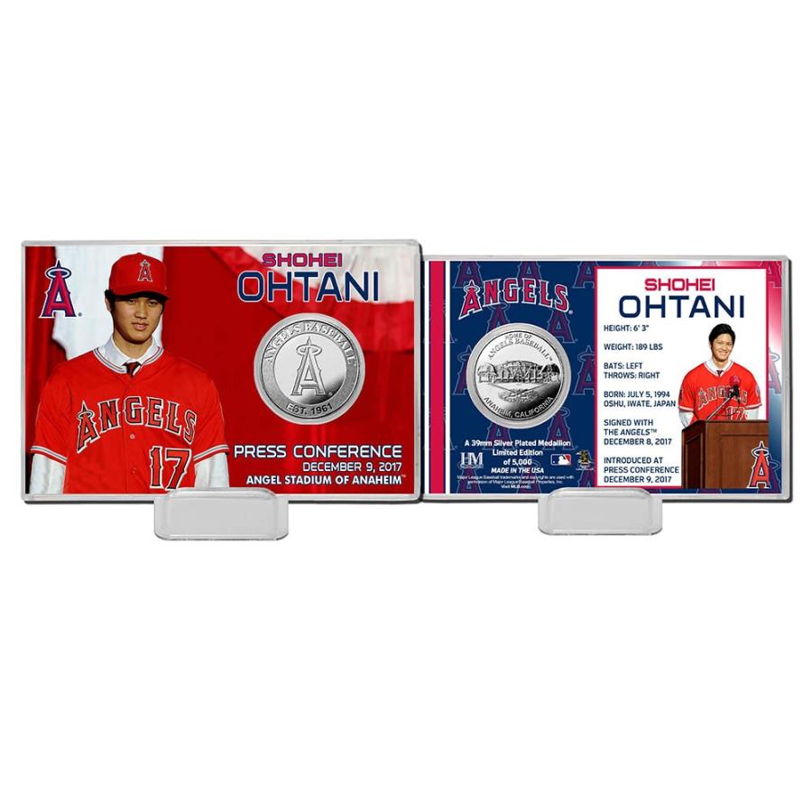 MLB エンゼルス 大谷翔平 プレス カンファレンス/入団会見 シルバー  