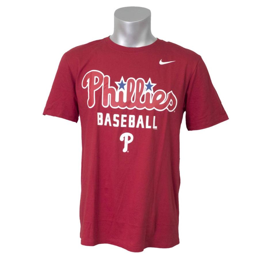 MLB フィリーズ Tシャツ プラクティス ナイキ/Nike レッド｜mlbshop