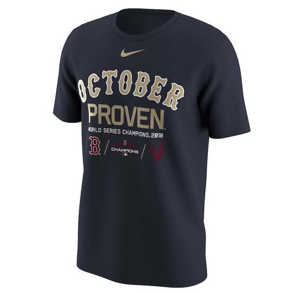 MLB レッドソックス Tシャツ 2018 ワールドチャンピオン記念 October Proven ナイキ/Nike ネイビー【OCSL】 1009IK｜mlbshop｜02