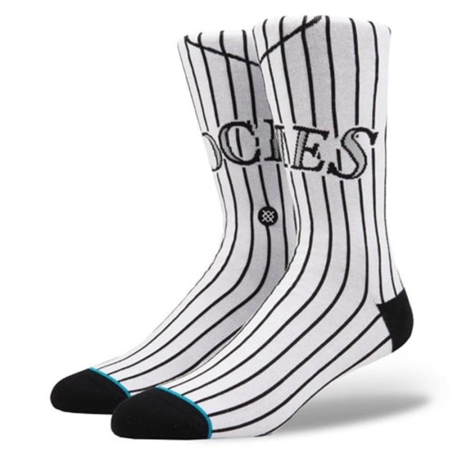 MLB ロッキーズ スタンス ROCKIES HOME ソックス/靴下 STANCE ホワイト｜mlbshop