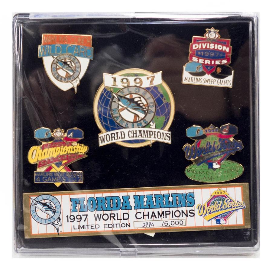 MLB フロリダ・マーリンズ 1997 World Series Champions ピンズ セット  IMPRINTED PRODUCTS｜mlbshop