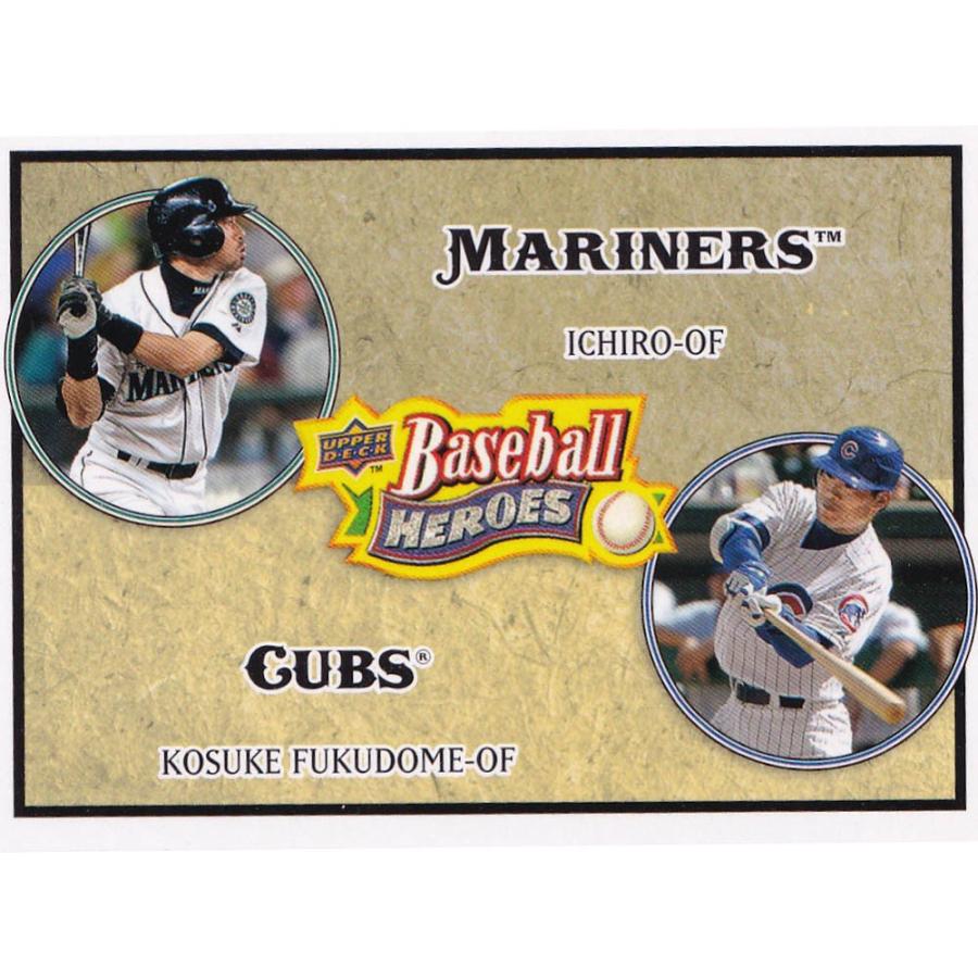 MLB イチロー/福留孝介 マリナーズ/カブス トレーディングカード/スポーツカード 2008 イチロー 福留孝介 #182 Upper Deck｜mlbshop