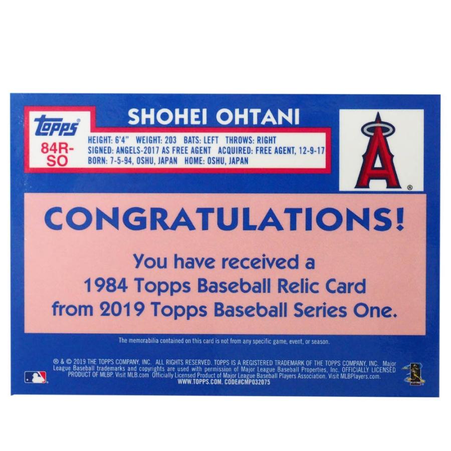 MLB 大谷翔平 ロサンゼルス・エンゼルス トレーディングカード/スポーツカード 2019 Game Used Memorabilia #84R-SO Topps｜mlbshop｜02