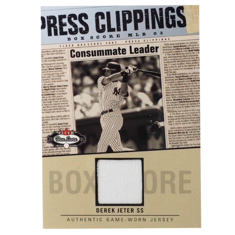 MLB デレク・ジーター ニューヨーク・ヤンキース トレーディングカード/スポーツカード Fleer 2003 Jeter #DJ-PC Fleer｜mlbshop