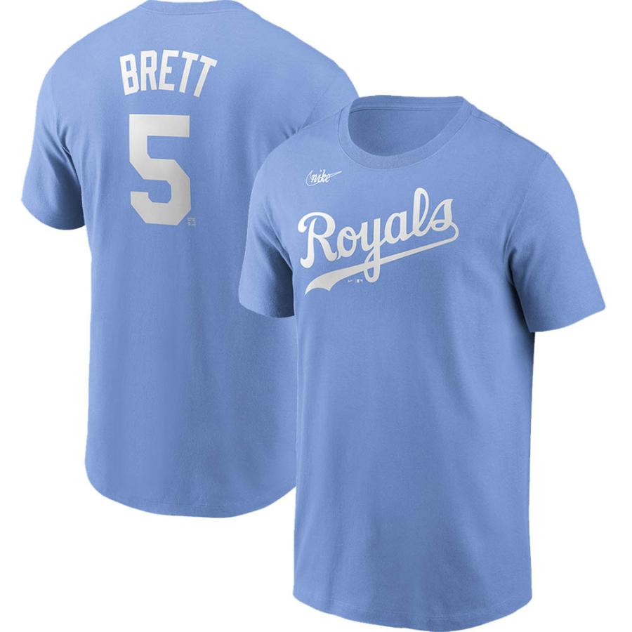 Mlb ジョージ ブレット カンザスシティ ロイヤルズ Tシャツ クーパーズタウン ネーム ナンバー ナイキ Nike ライトブルー Ocsl Mlb 0325alc16 プロ野球メジャーリーグショップ 通販 Yahoo ショッピング