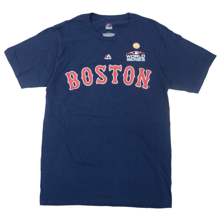 MLB フリオ・ダニエル・マルティネス ボストン・レッドソックス Tシャツ 2018 ワールドシリーズ マジェスティック/Majestic ネイビー【OCSL】｜mlbshop｜02