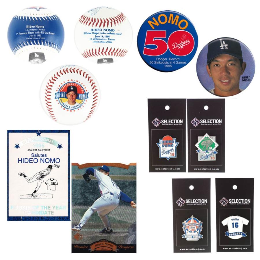 MLB 野茂 英雄 ロサンゼルス・ドジャース 1990's Nomo Memorabilia Collection セット :mlb