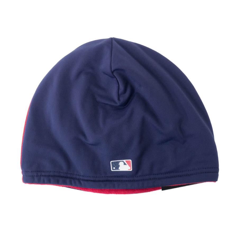 インディアンス ニットキャップ MLB ワフー酋長 ニューエラ Chiefs Wahoo NewEra Navy Red｜mlbshop｜02