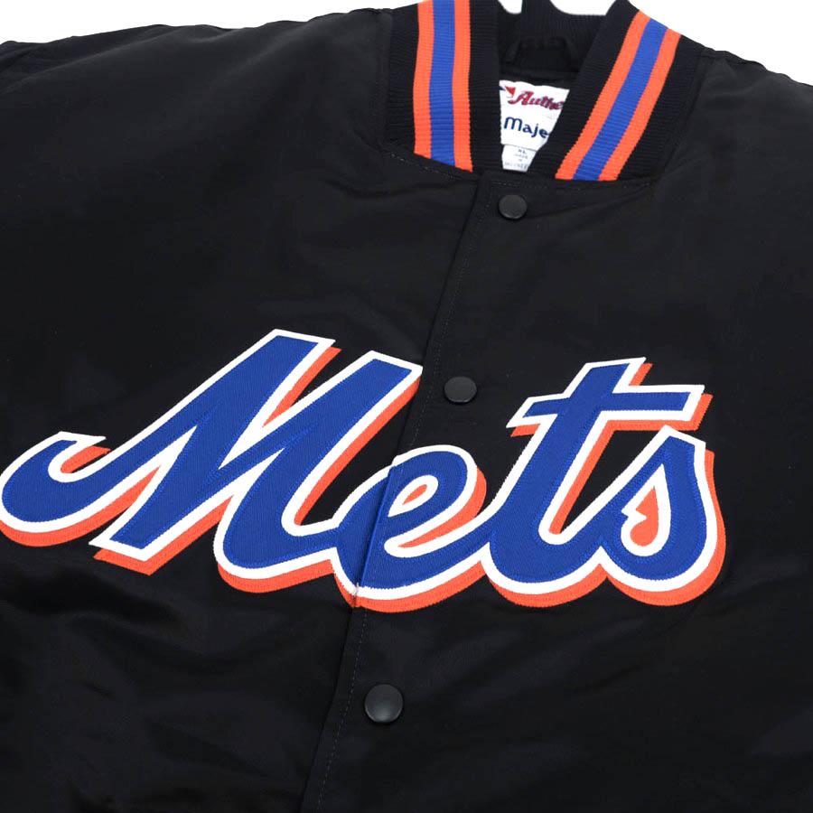 メッツ スタジャン MLB スターター STARTER ブラック メンズ 長袖
