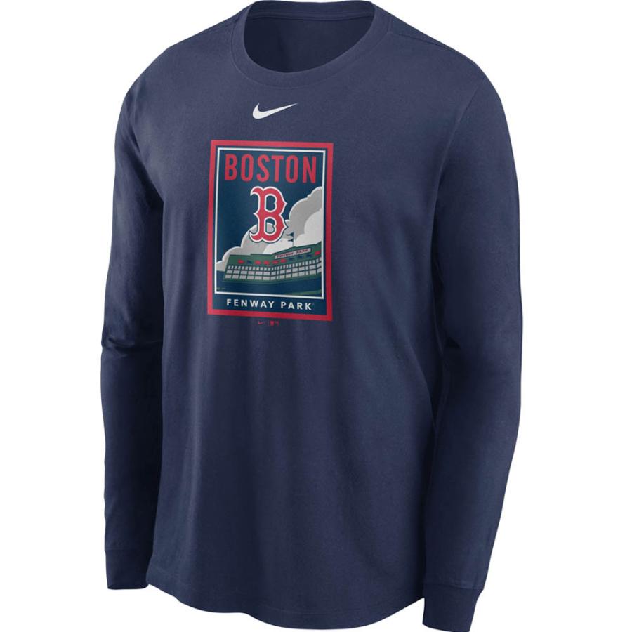 ナイキ NIKE ウエア 長袖 メジャーリーグ MLB ボストンレッドソックス紺 NIKE（ナイキ） レッドソックス Tシャツ tシャツ メンズ 長袖 長そで