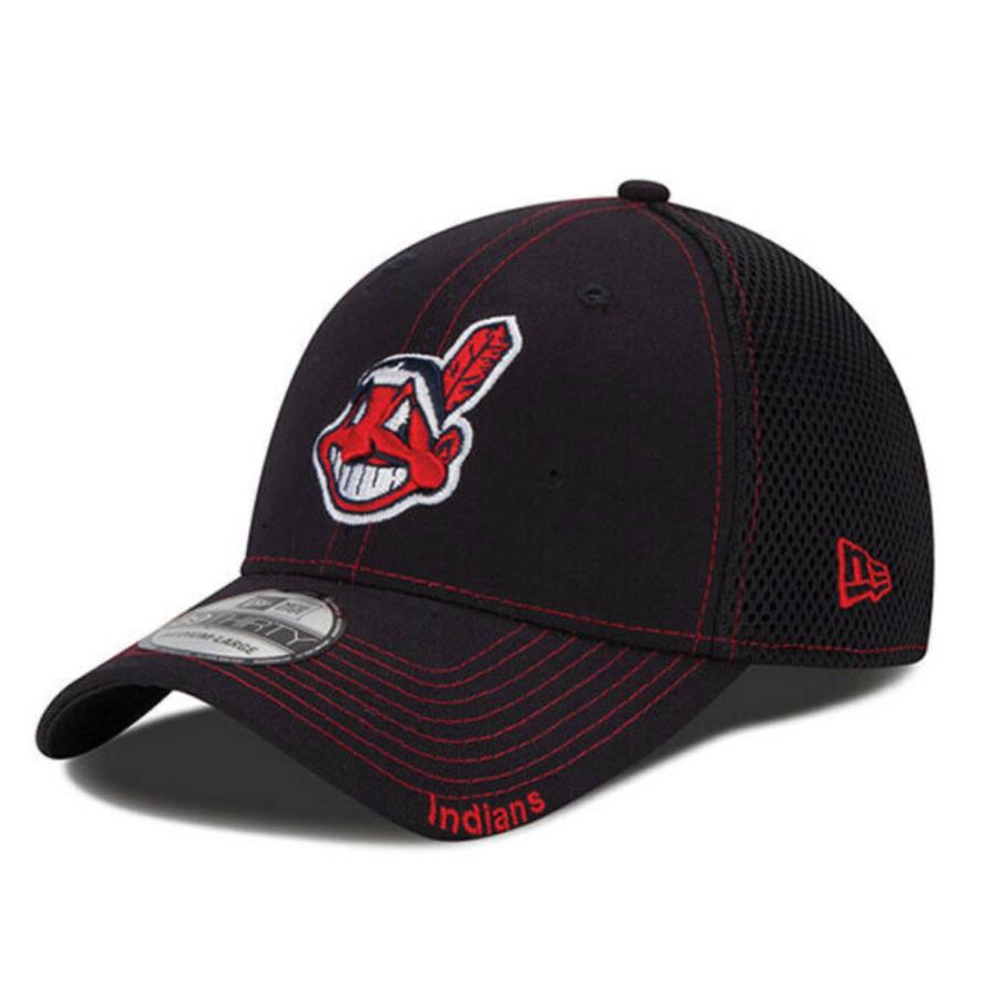 NEW ERA インディアンズ　ワフー酋長　ニューエラ　ブラック NEW ERA（ニューエラ） インディアンス キャップ MLB ワフー酋長 New