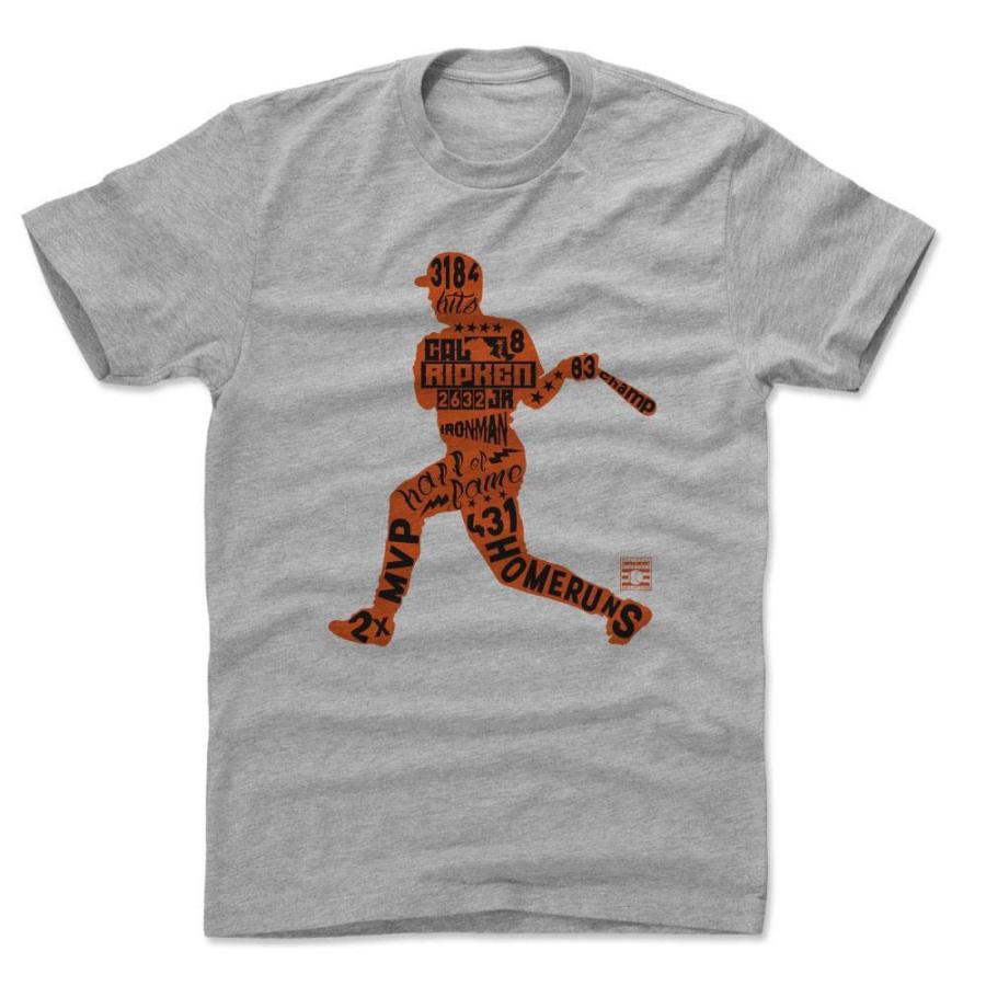オリオールズ Tシャツ カル・リプケン MLB Letters O T-Shirt 500Level ヘザーグレー｜mlbshop