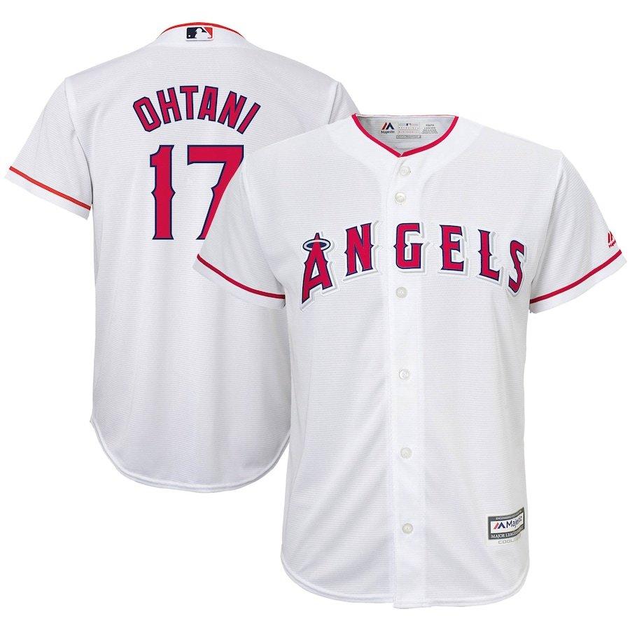 MLB 大谷翔平 エンゼルス ユニフォーム ジャージ ユース キッズ Cool Base Player Jersey (Youth