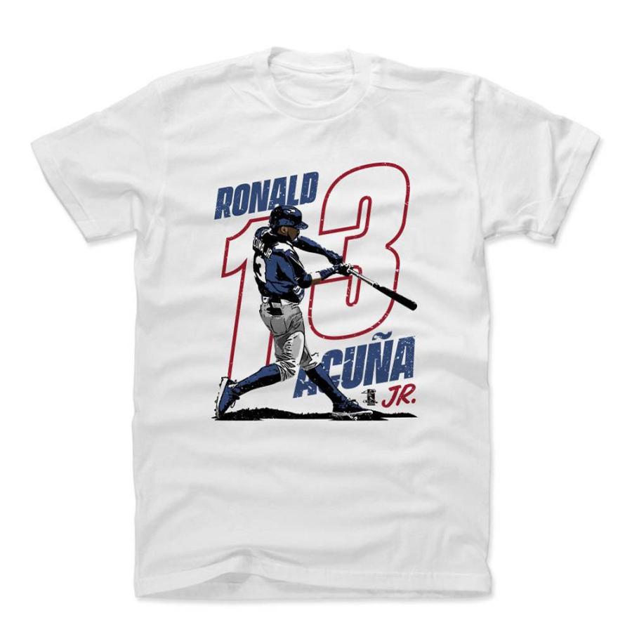 MLB ブレーブス Tシャツ ロナルド・アクーニャ・ジュニア Power R T-Shirt 500Level ホワイト｜mlbshop