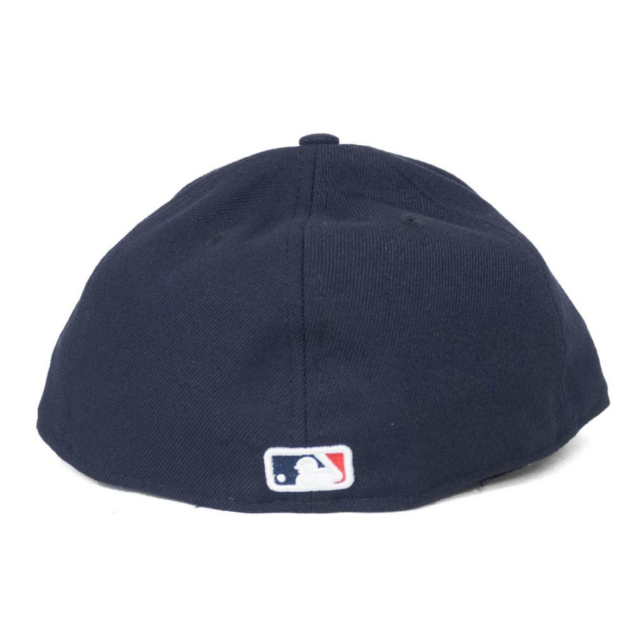 MLB インディアンス キャップ ワフー酋長 オーセンティック ロープロファイル 59FIFTY Fitted ニューエラ/New Era ネイビー｜mlbshop｜02