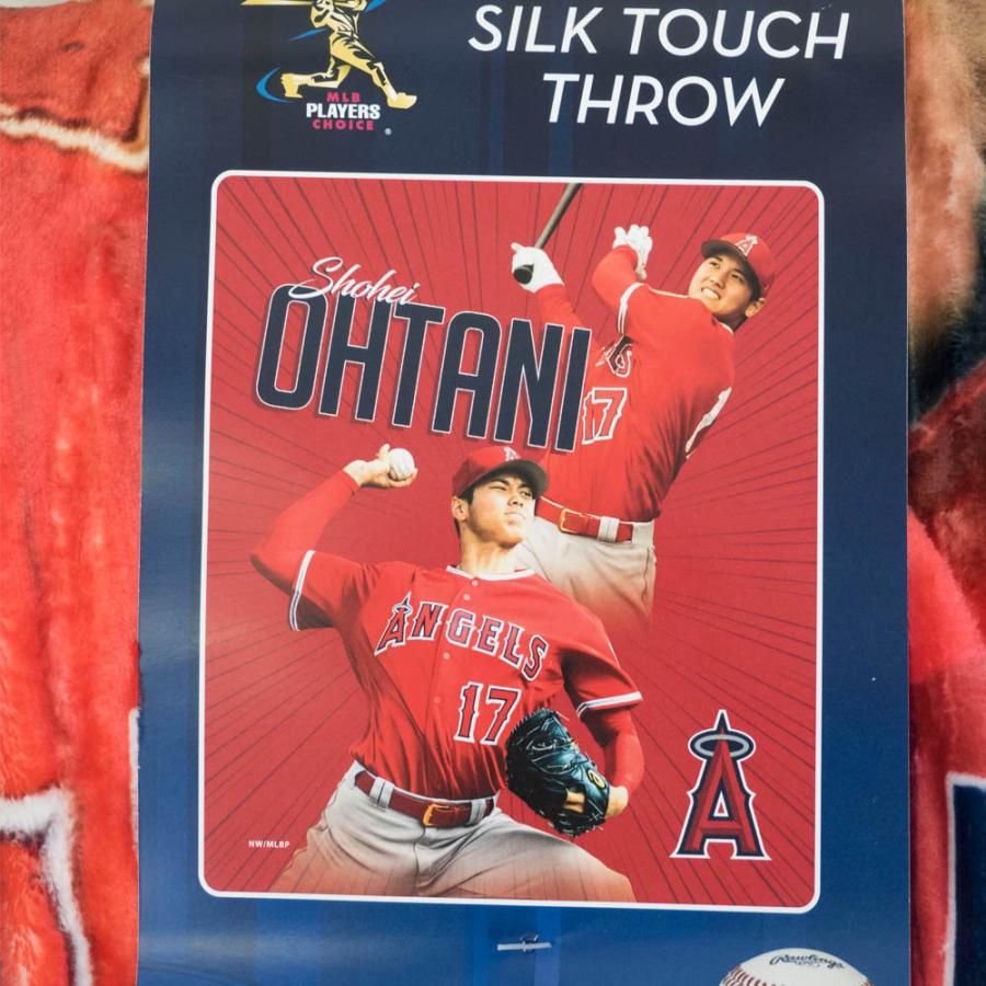 MLB 大谷翔平 エンゼルス ブランケット シルクタッチ スロー ウィン