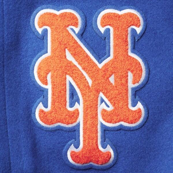 Mets フルジップジャケット 青 オレンジ Mets フルジップジャケット 青 オレンジ MLB メッツ スタジャン