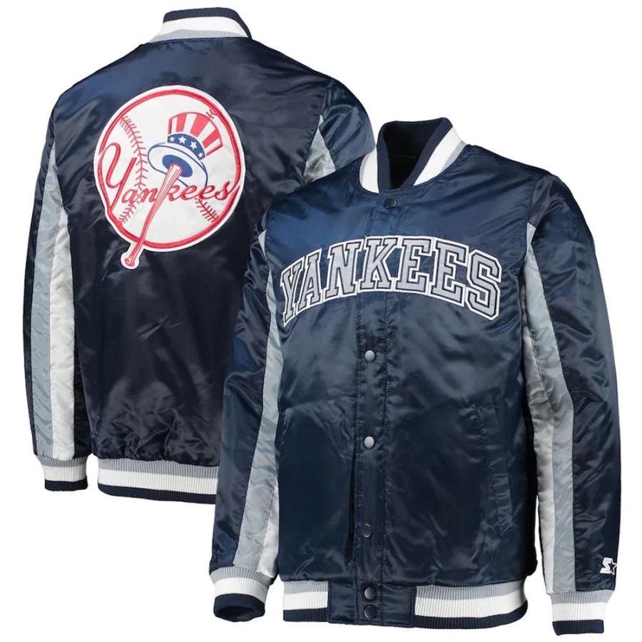 MLB ヤンキース スタジャン THE ACEバーシティー サテン ジャケット