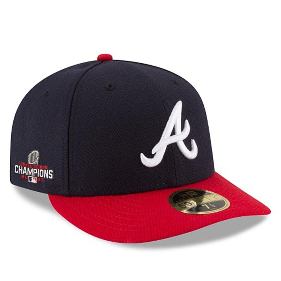 MLB ブレーブス キャップ 2021 ワールドシリーズ 優勝記念 Champions ロープロファイル 59FIFTY Fitted ニューエラ/New Era｜mlbshop