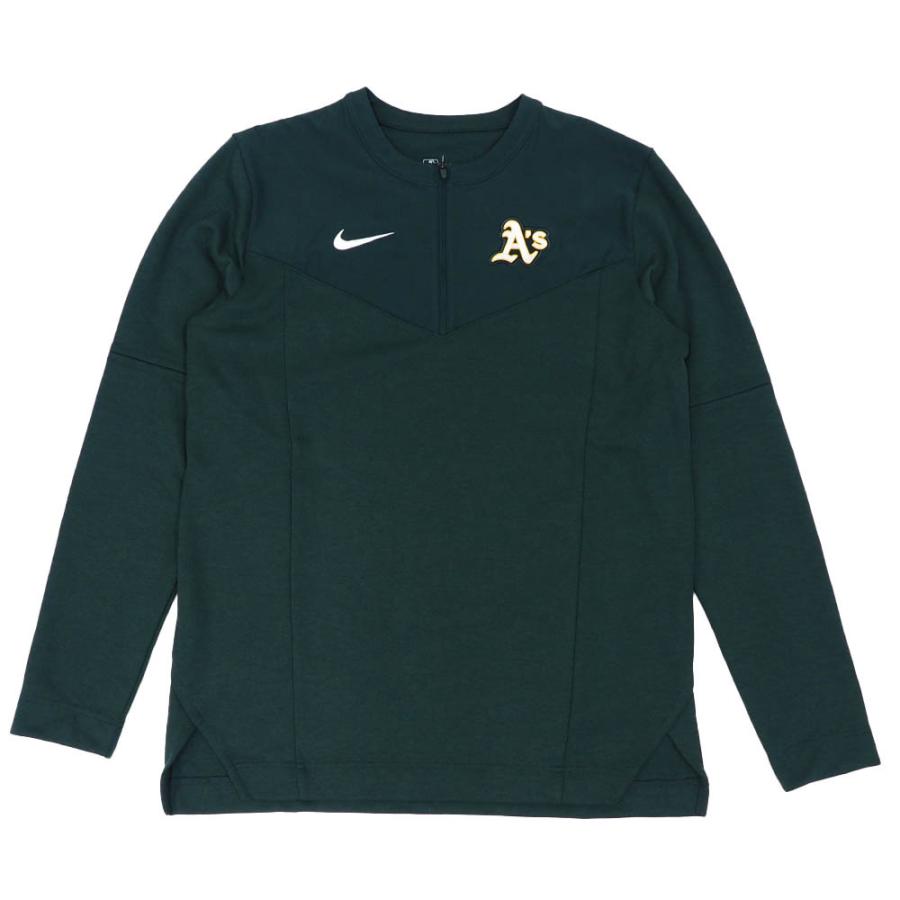 MLB アスレチックス ジャケット 2022 選手着用 オーセンティックコレクション Top ロングスリーブ UV ハーフジップ ナイキ/Nike