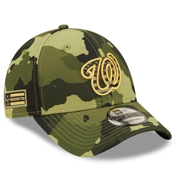 MLB ナショナルズ キャップ 2022 アームドフォースデー Armed Forces Day 9FORTY スナップバック ニューエラ/New Era カモ｜mlbshop