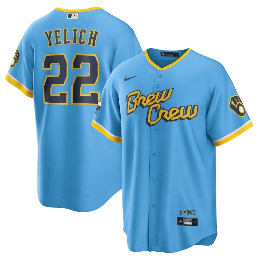 NIKE MLB クリスチャン・イエリッチ ブリュワーズ ユニフォーム 2022 
