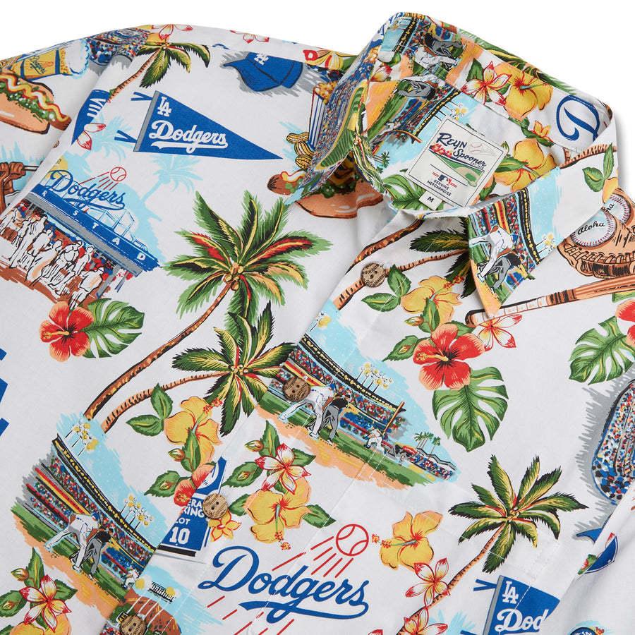 MLB ドジャース アロハシャツ ハワイアン Scenic Aloha Shirt レインスプーナー Reyn Spooner｜mlbshop｜02