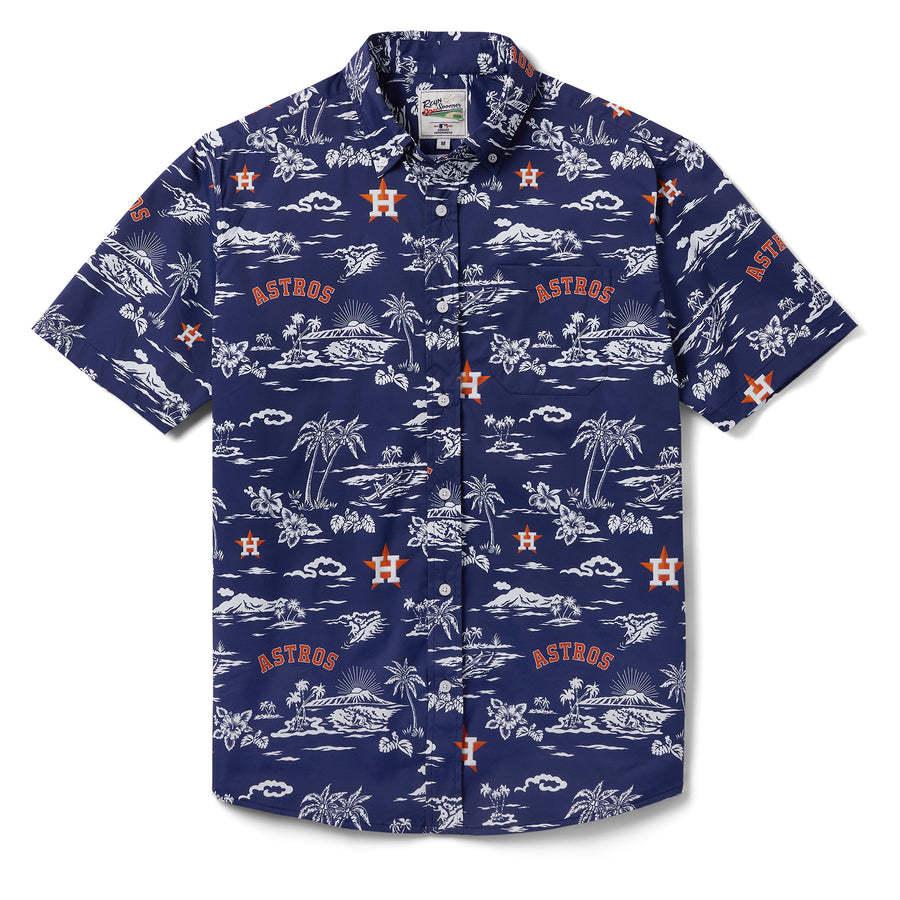 レインスプーナー MLB アロハシャツ ASTROS アロハ ベージュ【2XL