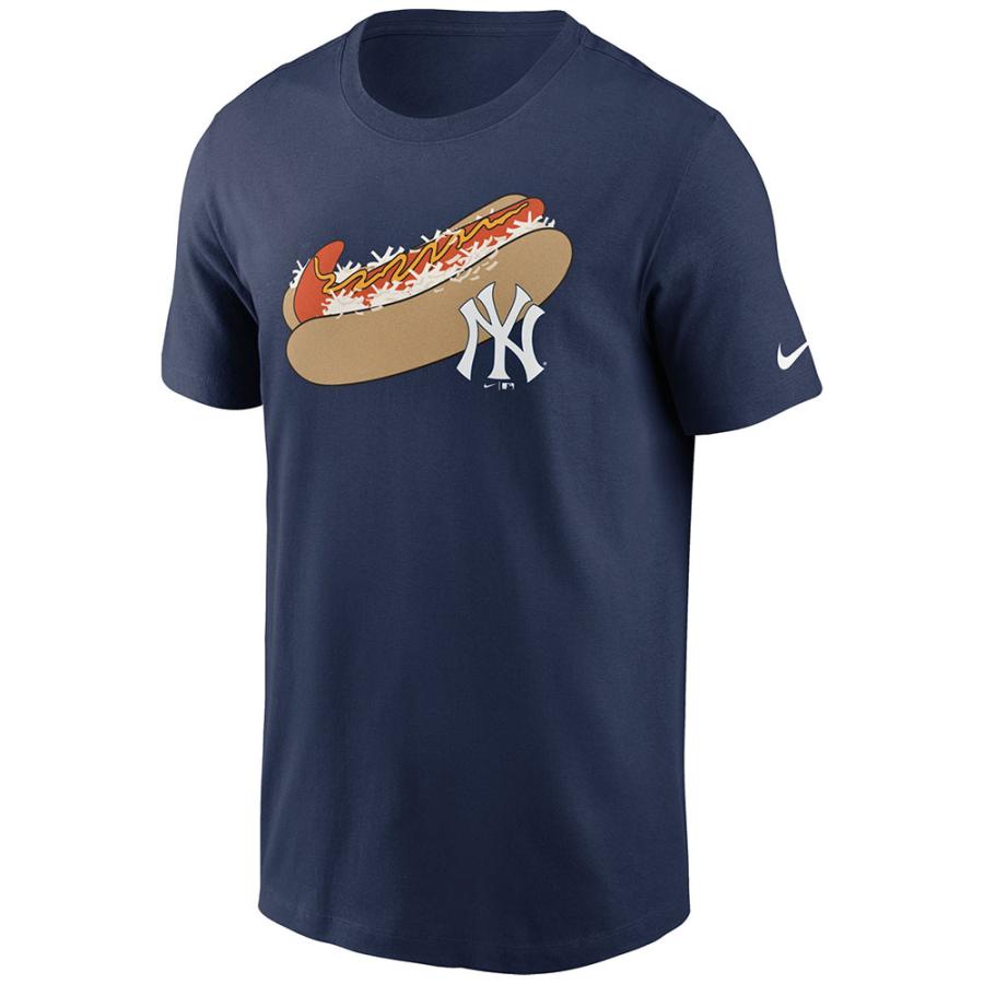 MLB ヤンキース Tシャツ Hot Dog Tee ナイキ/Nike ネイビー｜mlbshop