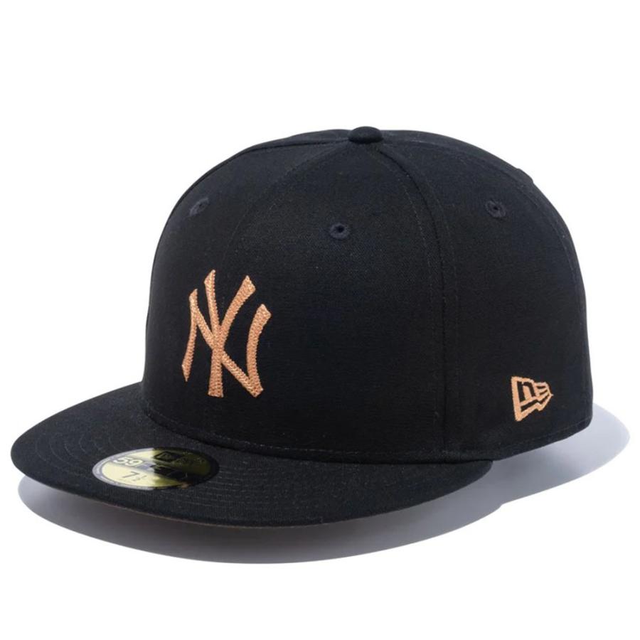 MLB ヤンキース キャップ Duck Canvas 59FIFTY Fitted Hat ニューエラ/New Era ブラック｜mlbshop｜03