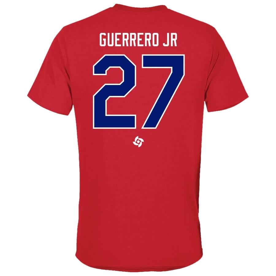 WBC ウラジーミル・ゲレロ ドミニカ代表 Tシャツ 2023 World Baseball Classic ネーム&ナンバー T-Shirt Legends レッド｜mlbshop｜03
